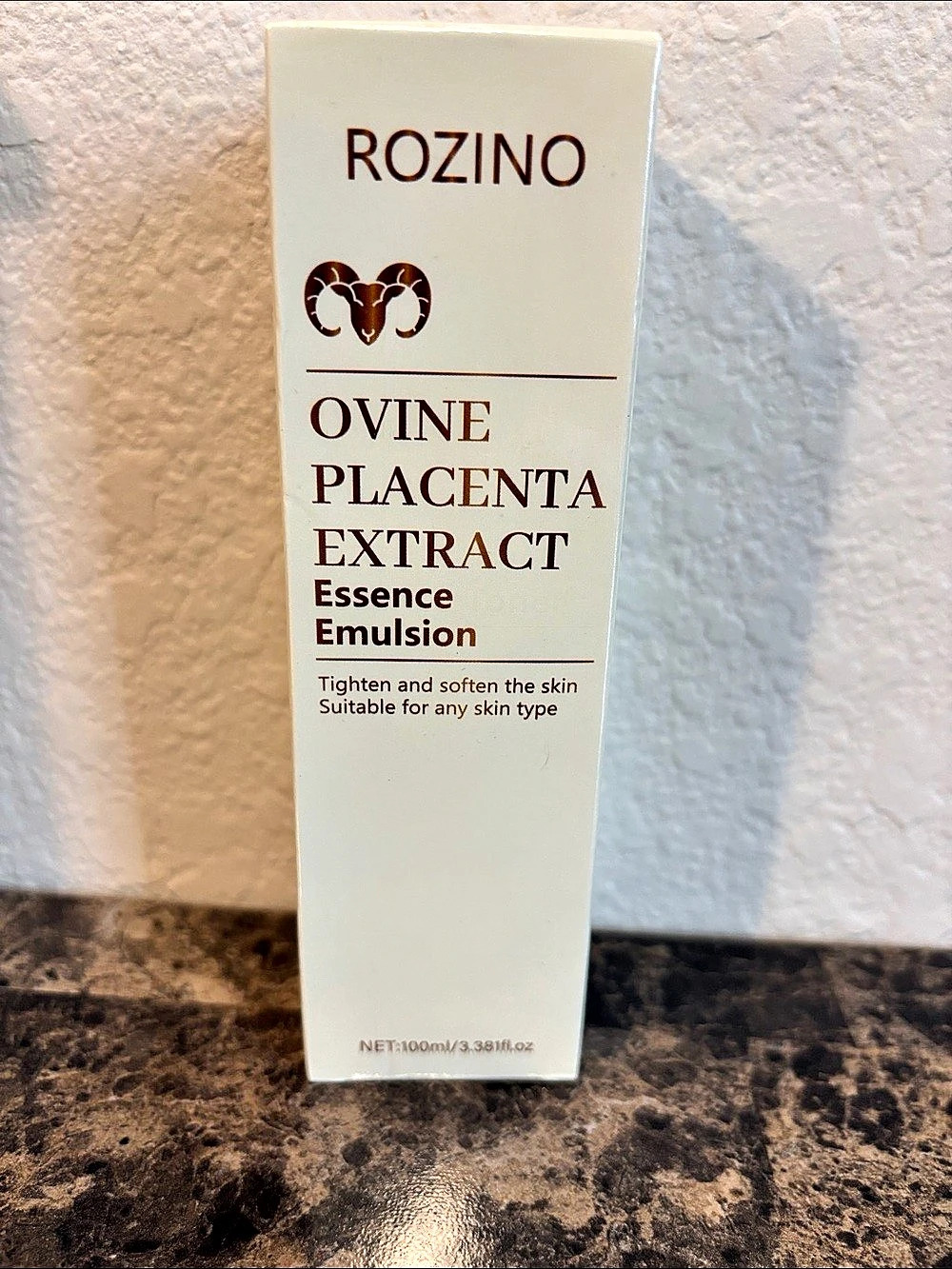 ROZINO Ovine Placenta Extract Essence Emulsion Essence Emulsion 100g NWT
